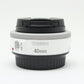 中古 Canon EF 40mm F2.8 STM ホワイト