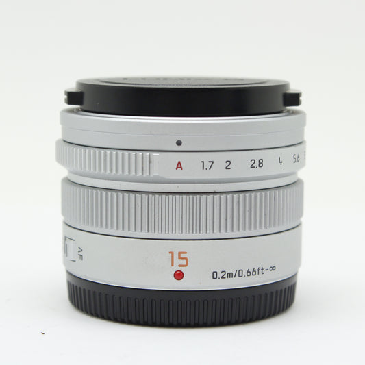 中古 Panasonic LEICA DG SUMMILUX 15mm F1.7【10月10日(土)YouTube生配信でご紹介】