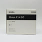 【動作確認済み】中古 SIGMA 30mm F1.4 HSM