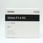 中古 SIGMA 30mm F1.4 DC