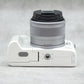中古品 Canon EOS Kiss M ダブルズームキット  (ホワイト）☆7月27日(木)YouTube生配信でご紹介☆