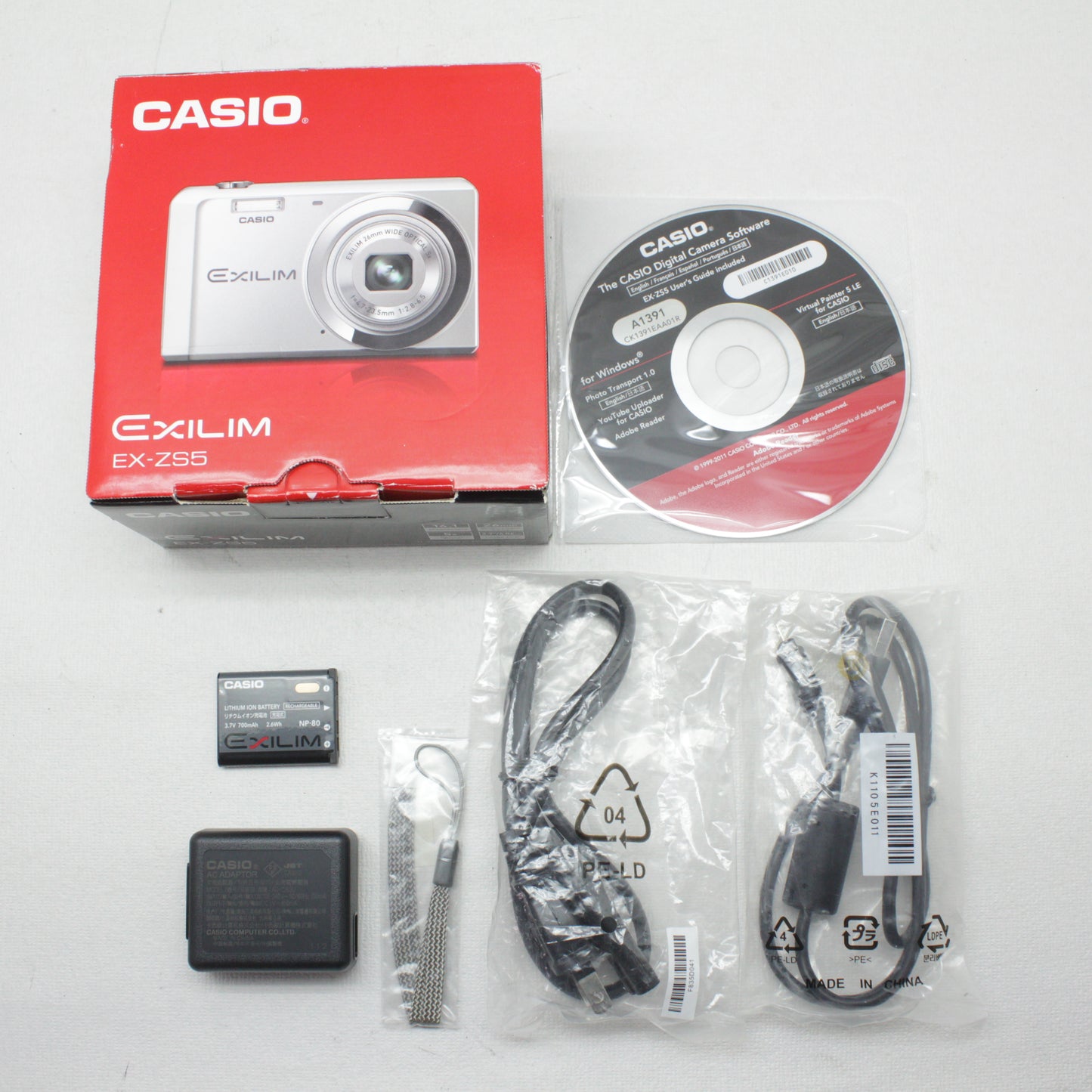 中古品 CASIO EX-ZS5 箱付