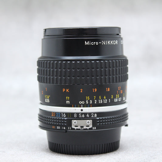 中古品 Nikon Ai Micro-NIKKOR 55mm F2.8s 【8月8日(火)のYouTube生配信でご紹介】