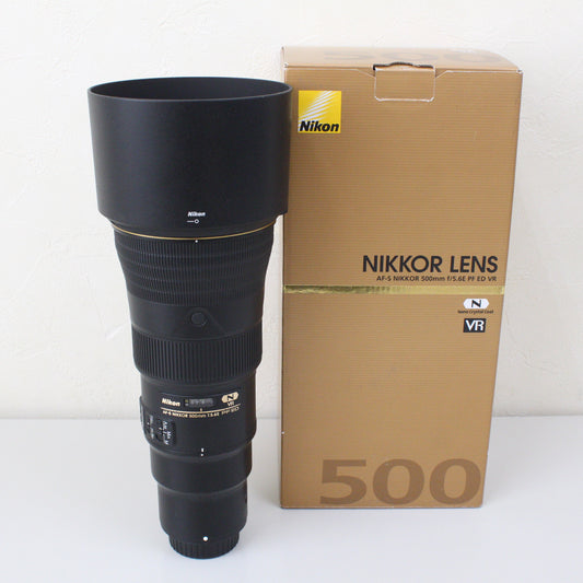 中古品  Nikon AF-S NIKKOR 500mm F5.6 E PF ED VR【6月22日(土) youtube生配信でご紹介】