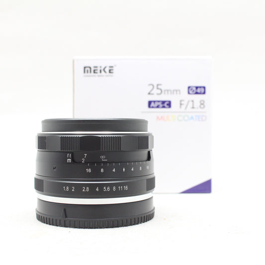 中古品 Meike MK-25mm F1.8 Eマウント【3月8日(土)Youtube生配信でご紹介】