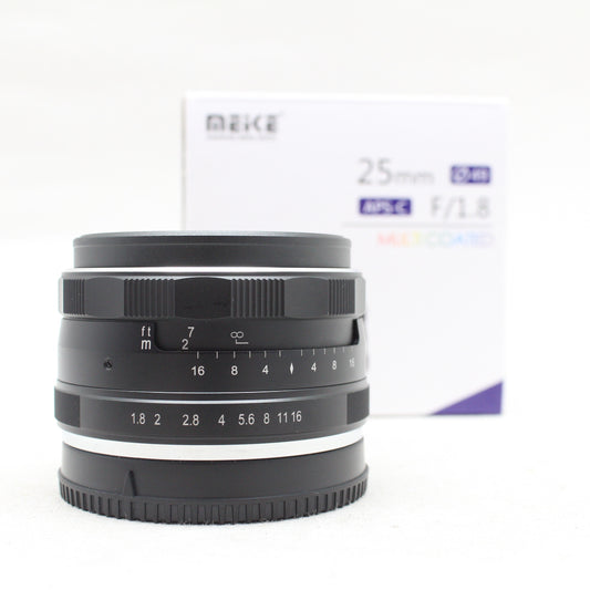 中古品 Meike MK-25mm F1.8 Eマウント　【3月8日(土)Youtube生配信でご紹介】