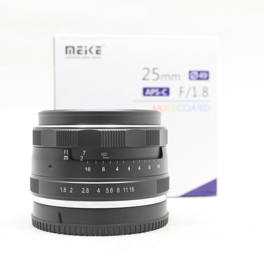 中古品 Meike MK-25mm F1.8 Eマウント　【3月8日(土)Youtube生配信でご紹介】