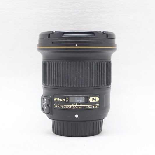 中古品 Nikon AF-S NIKKOR 20mm F1.8G ED【3月8日(土)Youtube生配信でご紹介】