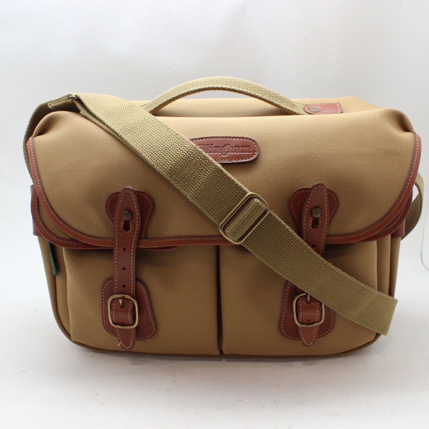 中古 Billingham Hadley pro 旧型 カメラバッグ カーキ×タン