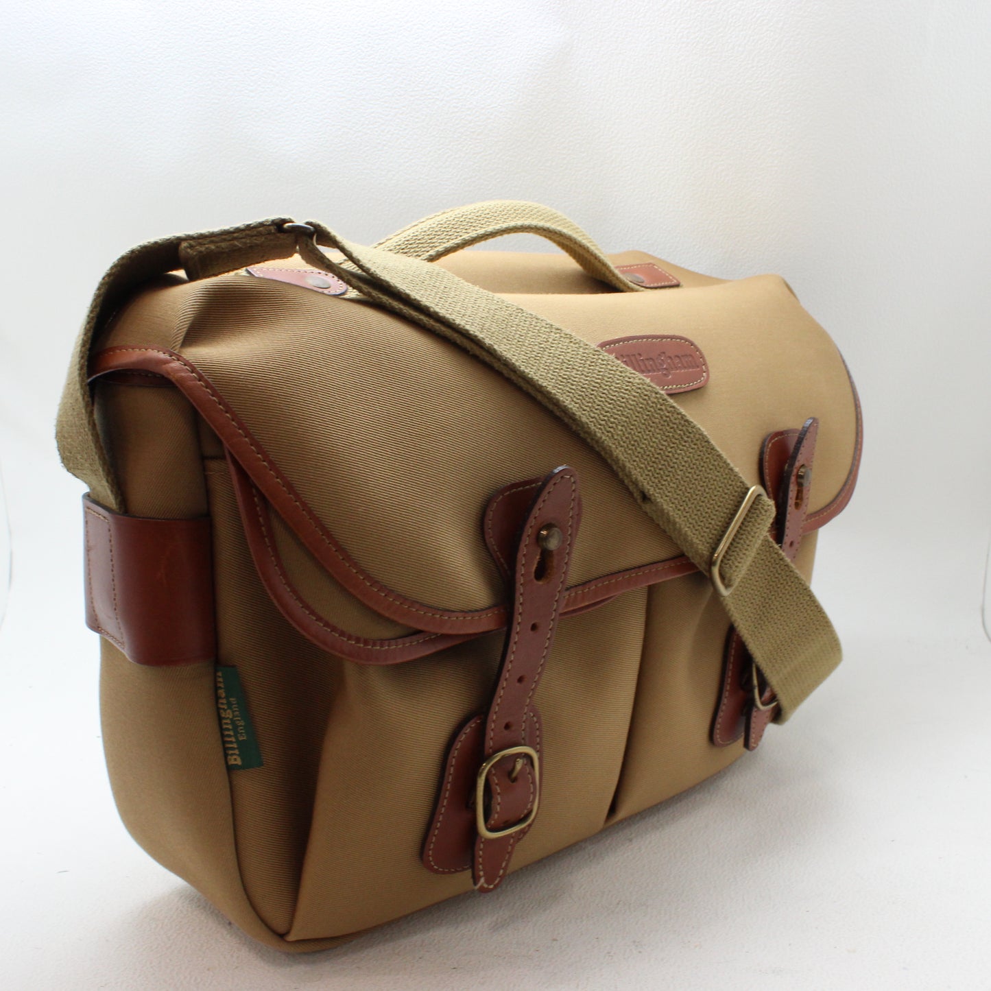中古 Billingham Hadley pro 旧型 カメラバッグ カーキ×タン