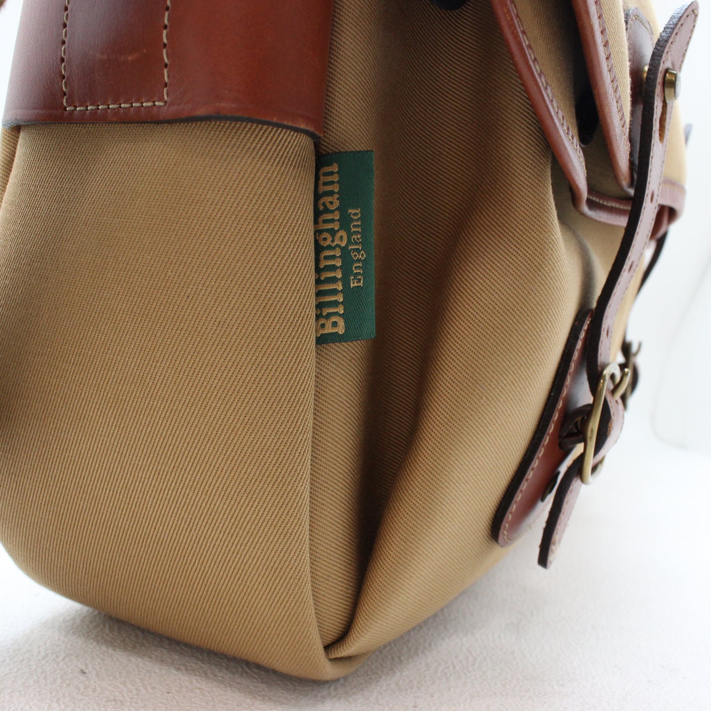 中古 Billingham Hadley pro 旧型 カメラバッグ カーキ×タン
