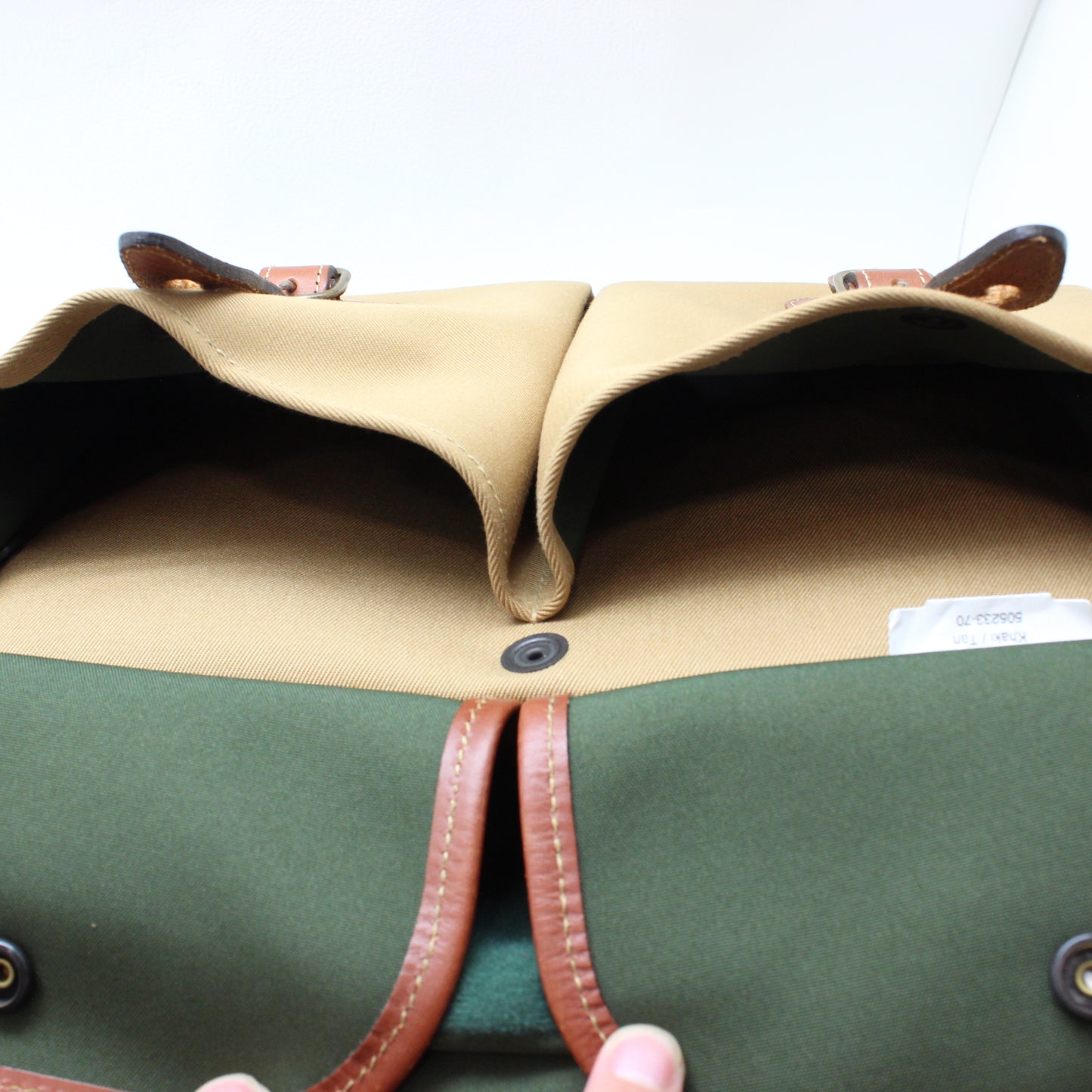 中古 Billingham Hadley pro 旧型 カメラバッグ カーキ×タン