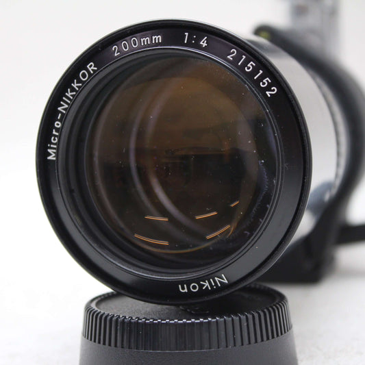 中古品  Nikon Ai-s Micro-NIKKOR 200mm F4 【3月26日(火)のYouTube生配信でご紹介】