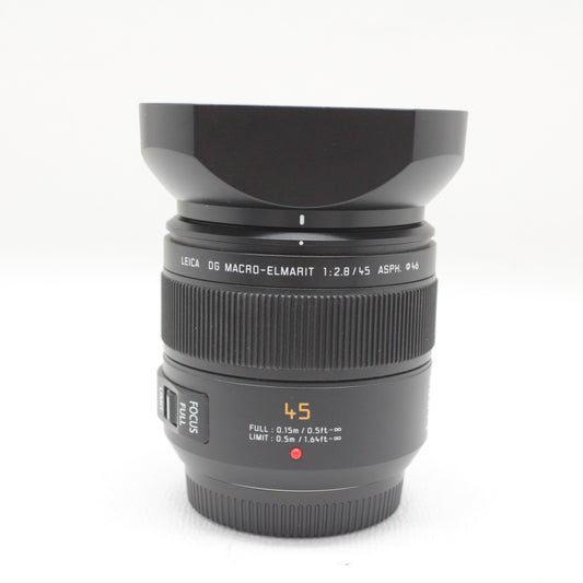 中古  Panasonic MACRO-ELMARIT 45mm F2.8【10月8日(火) YouTube 生配信でご紹介】