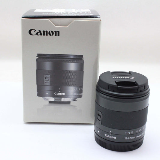 中古品 Canon EF-M 11-22mm F4-5.6 IS STM【4月13日(土) youtube生配信でご紹介】