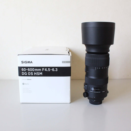 中古品 SIGMA 60-600mm F4.5-6.3 DG OS HSM Nikon Fマウント 【2月17日(土) youtube生配信でご紹介】
