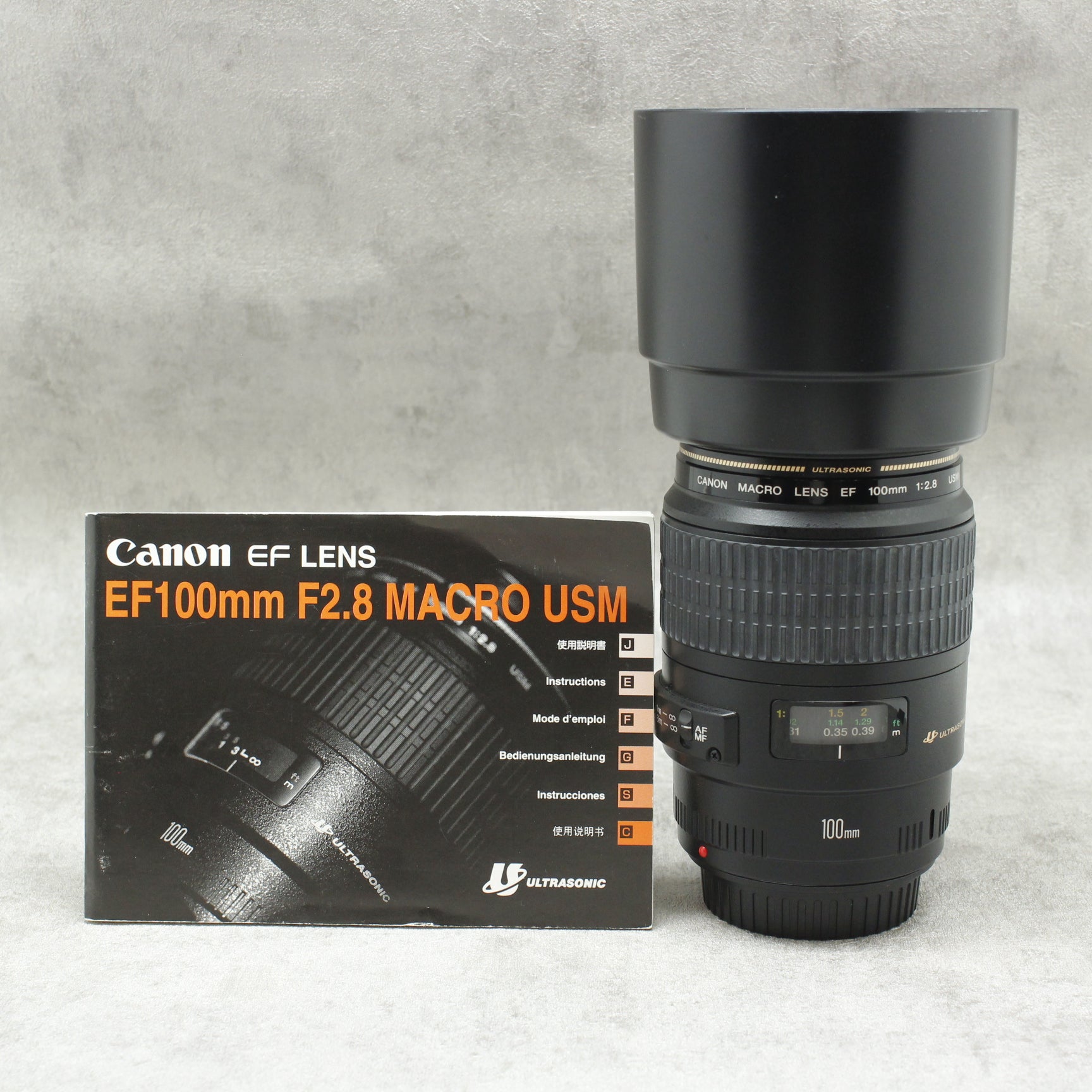 中古品 Canon EF100mm F2.8 マクロ USM【6月10日(土)のYouTube生配信で