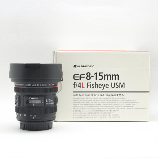 中古品 Canon EF 8-15mm F4 L USM FISHEYE【8月20日(火) YouTube生配信でご紹介】