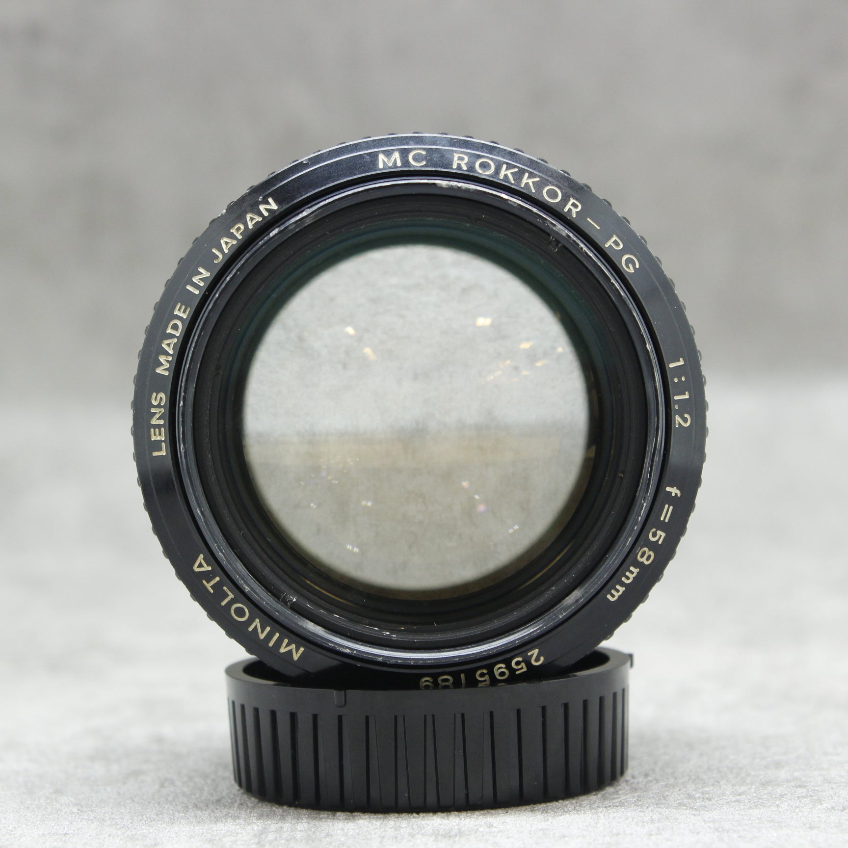 中古品 MINOLTA MC ROKKOR-PG 58mm F1.2【7月11日(火)のYouTube生配信でご紹介】