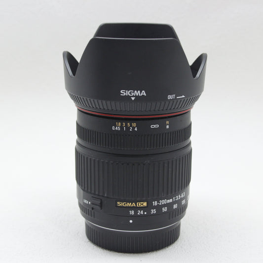 中古品 SIGMA  DC 18-200mm  F3.5-6.3 ペンタックス用　【12月10日(火)Youtube生配信でご紹介】