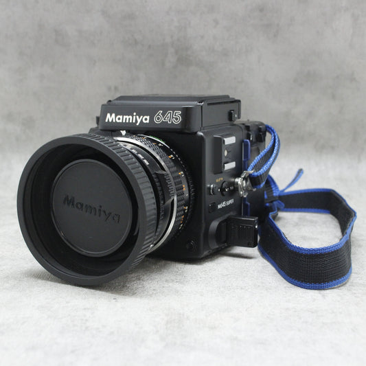 中古品 Mamiya M645 Super SEKOR C 70mm F2.8レンズセット 120フィルムバック【8月26日(土) youtube生配信でご紹介】