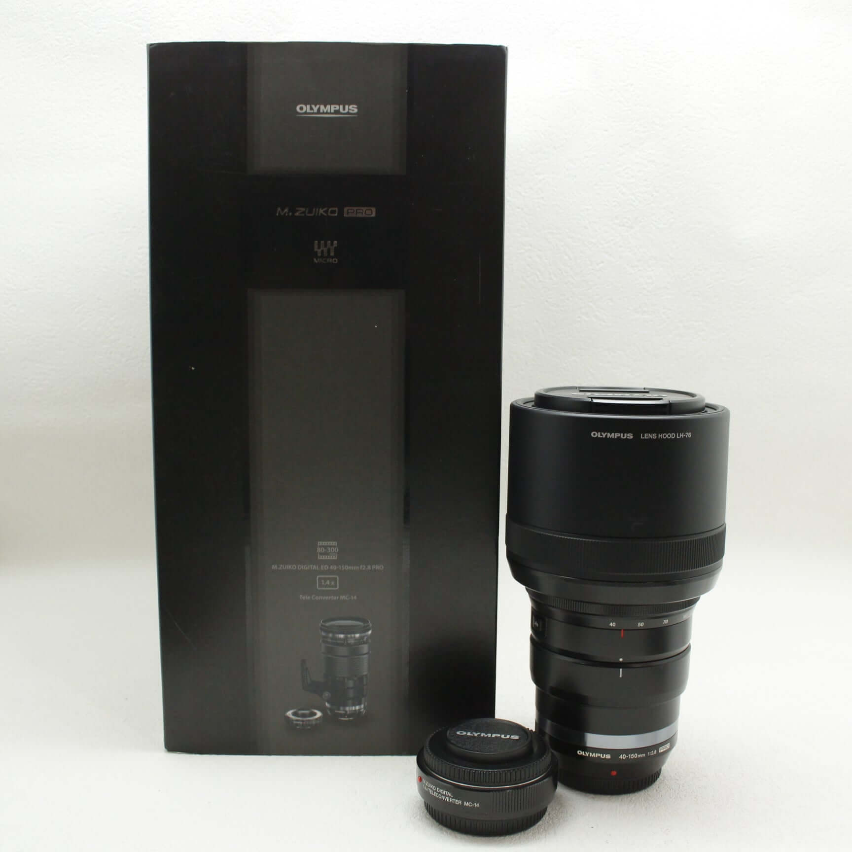 中古品 OLYMPUS M.ZUIKO DIGITAL ED 40-150mm F2.8 PRO 1.4x テレコンバーターキット【2月24日(土)  youtube生配信でご紹介】