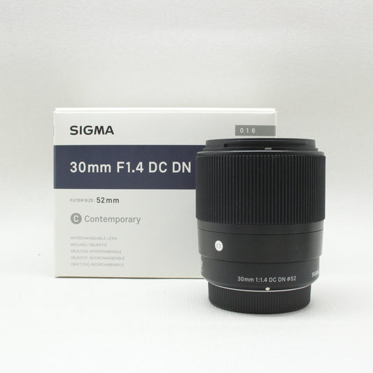 中古品 SIGMA 30mm F1.4 DC DN(マイクロフォーサーズ)【8月31日(土) YouTube 生配信でご紹介】