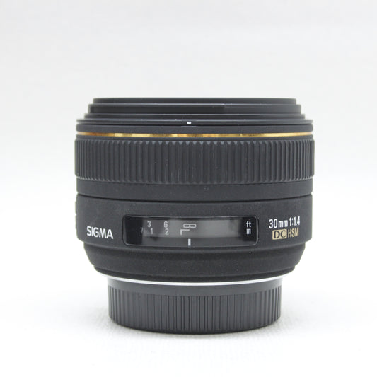 中古品  SIGMA 30mm F1.4 EX DC HSM (Nikon用) 【11月12日(火)Youtube生配信でご紹介】