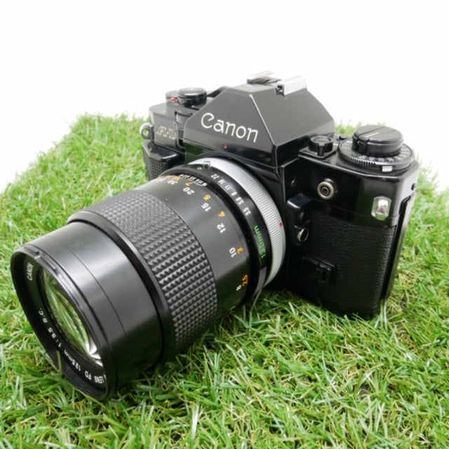 中古品 Canon A-1 ボディ Canon FD135�o F3.5 レンズセット