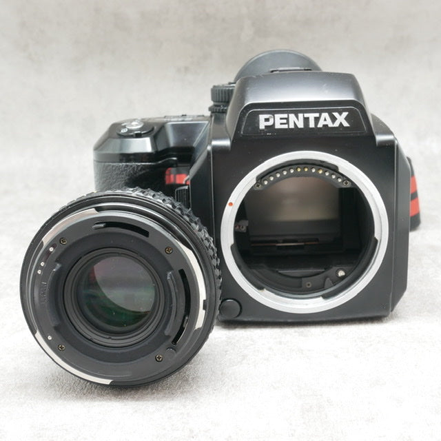中古品 PENTAX645Nボディ PENTAX645 75mm F2.8
