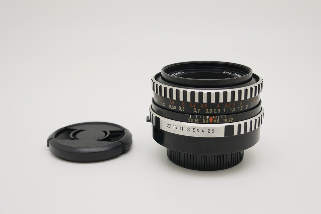 中古品 Carl Zeiss Jena Zebra Tessar 50mm F2.8