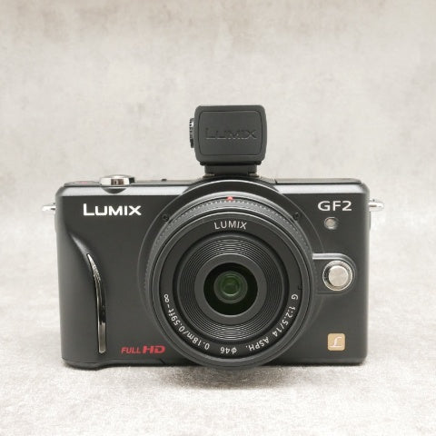 中古品 Panasonic GF2 ブラック 単焦点レンズセット