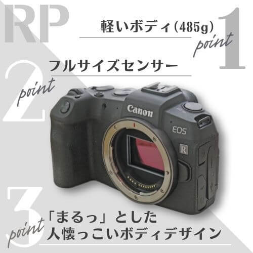 EOS RP ボディ Canon(キヤノン)初めてのカメラで失敗したくないならこれ!【メルマガ】