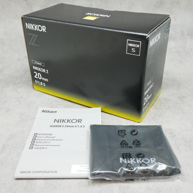 中古品 Nikon Z20mm F1.8S ※12月18日(日)のYouTubeでご紹介