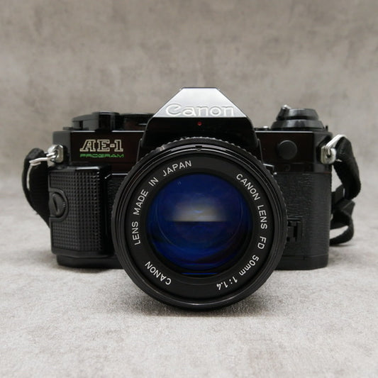 中古品 Canon AE-1 PROGRAM CanonFD50mmF1.4