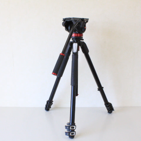 中古品 Manfrotto マンフロット MVH502 + MT055XPRO3