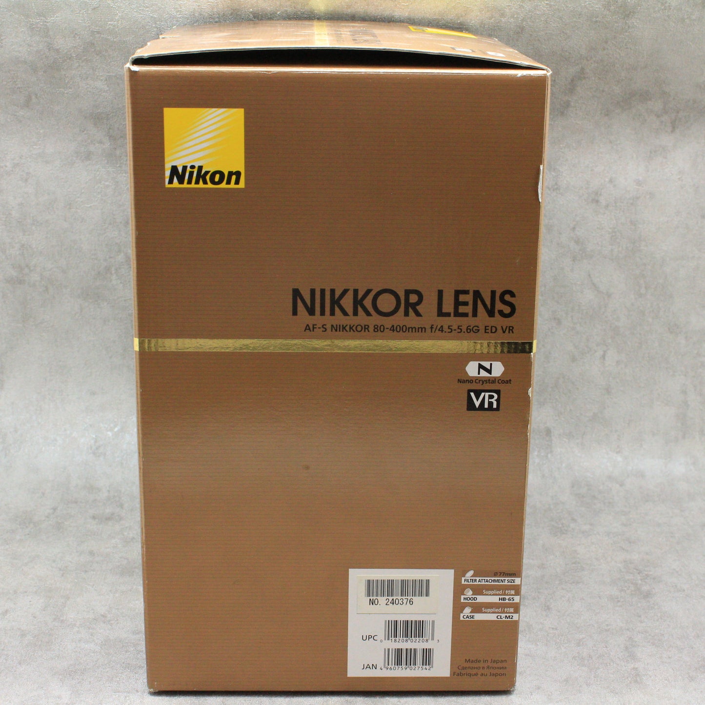 中古品 Nikon AF-S NIKKOR 80-400mm F4.5-5.6G ED VR さんぴん商会