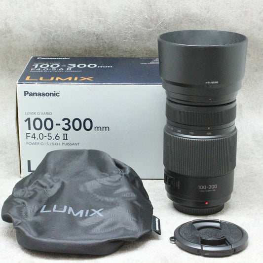 中古品 LUMIX G VARIO 100-300mm/F4.0-5.6 II/POWER O.I.S. H-FSA100300