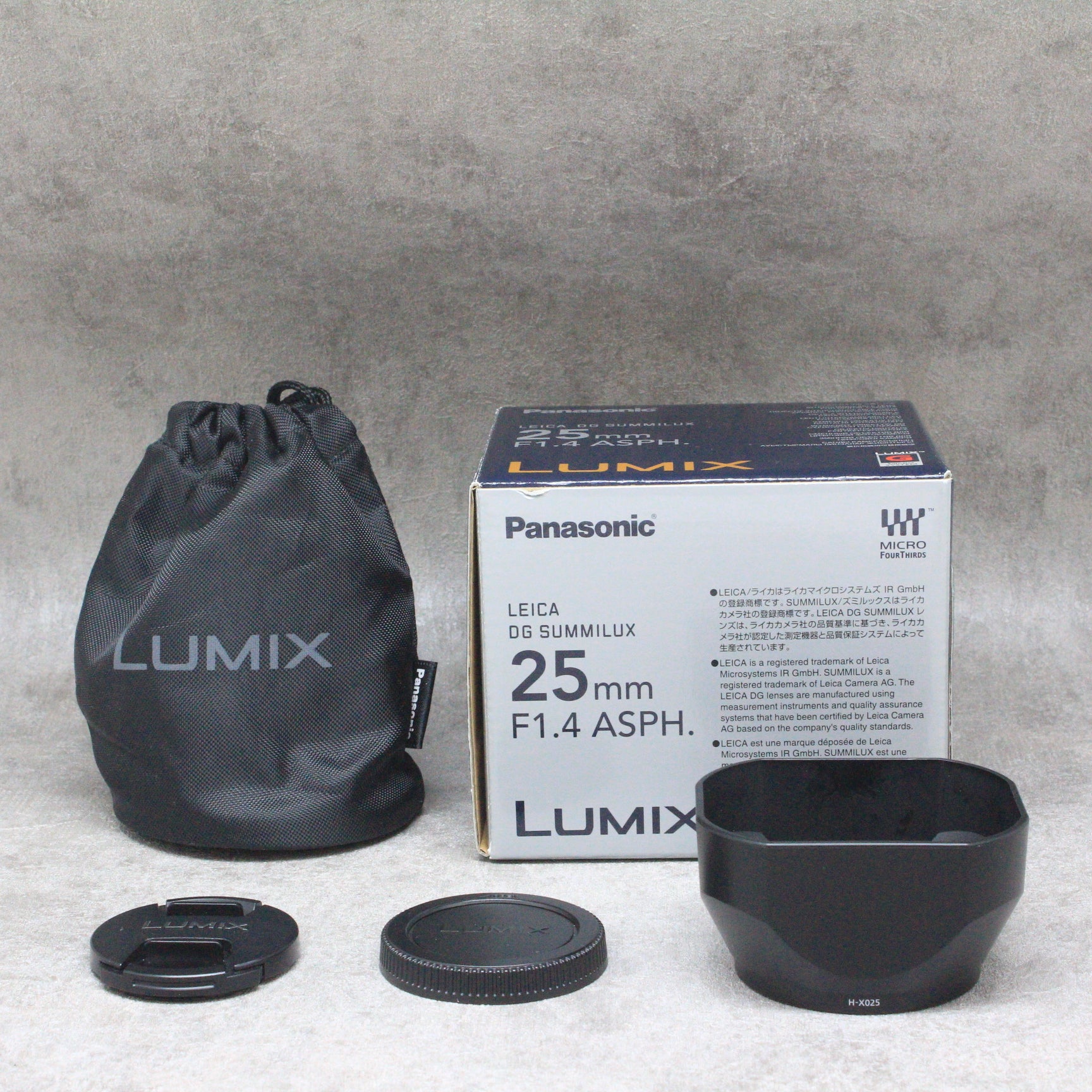 LEICA DG SUMMILUX H-X025 25mm/F1.4 箱付き焦点距離25mm