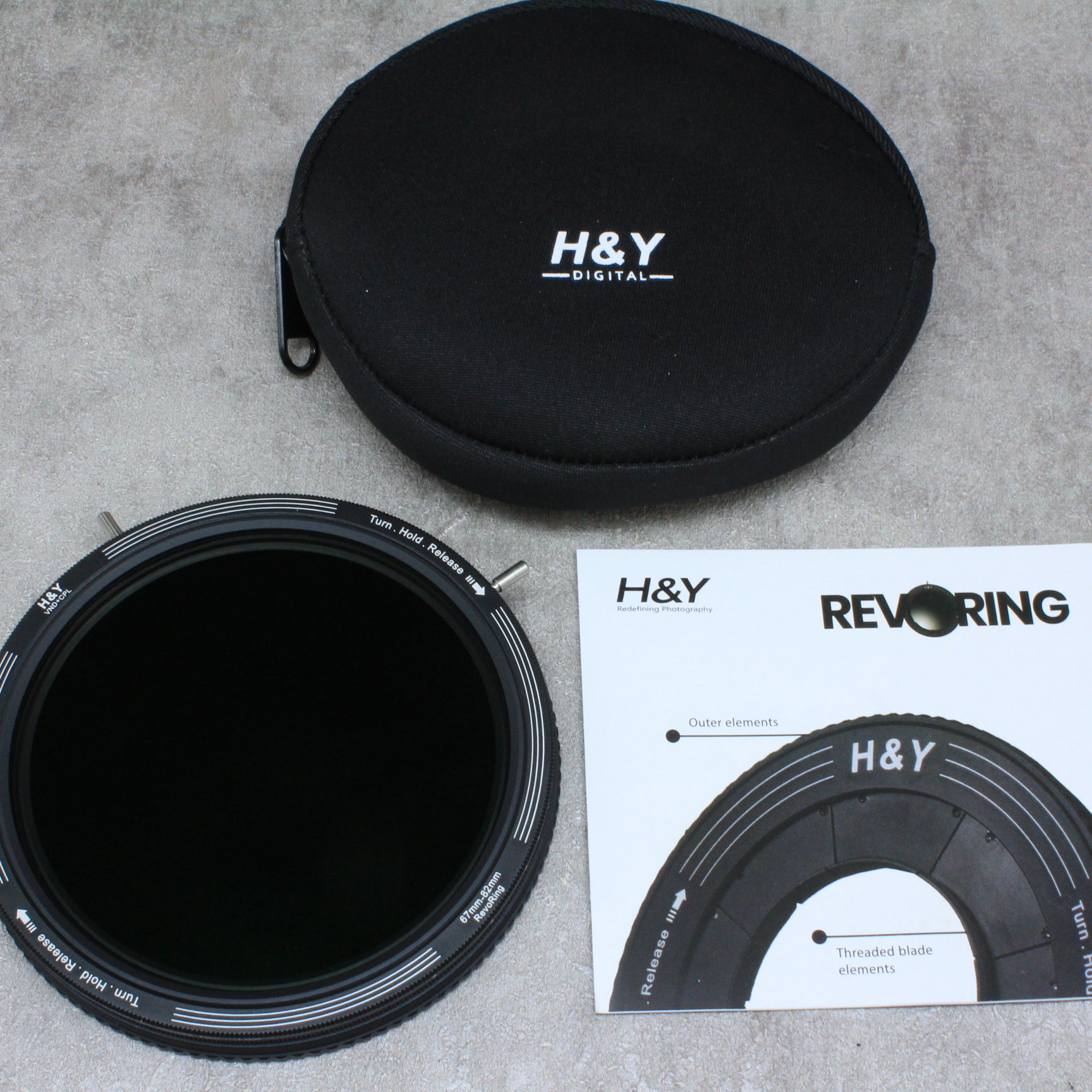 中古品 H&Y REVORING レボリング NDフィルター 67-82mm さんぴん商会