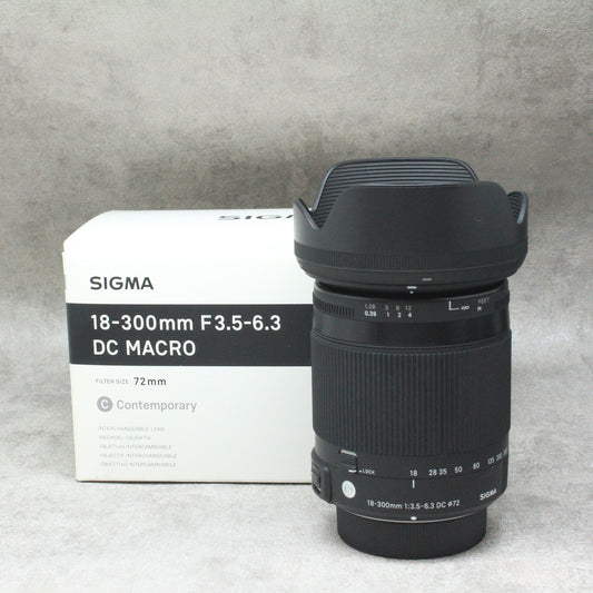 中古品 SIGMA 18-300mm F3.5-6.3 DC MACRO ［ニコンF］