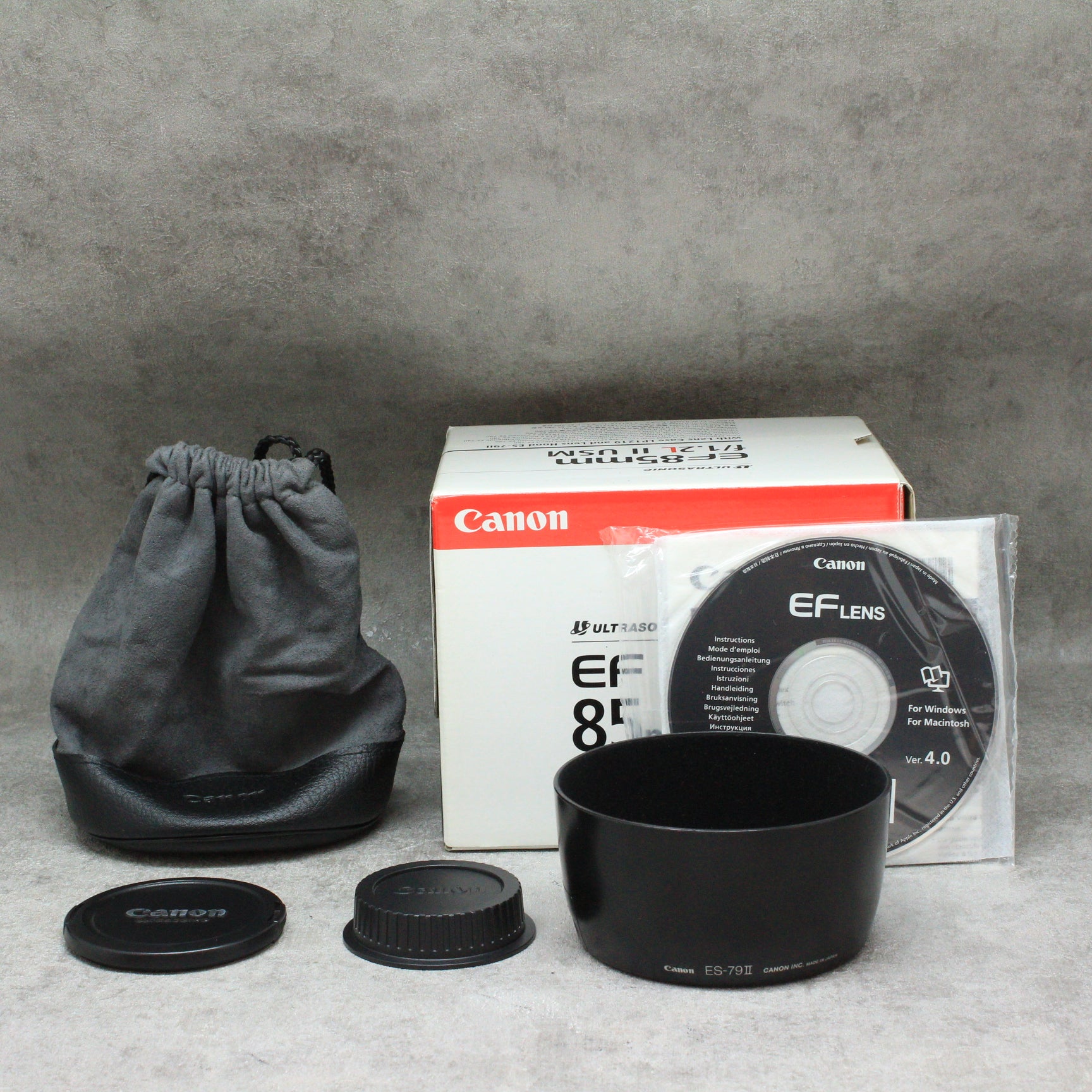 ■美品■Canon EF 85mm f/1.2L Ⅱ USM、付属品