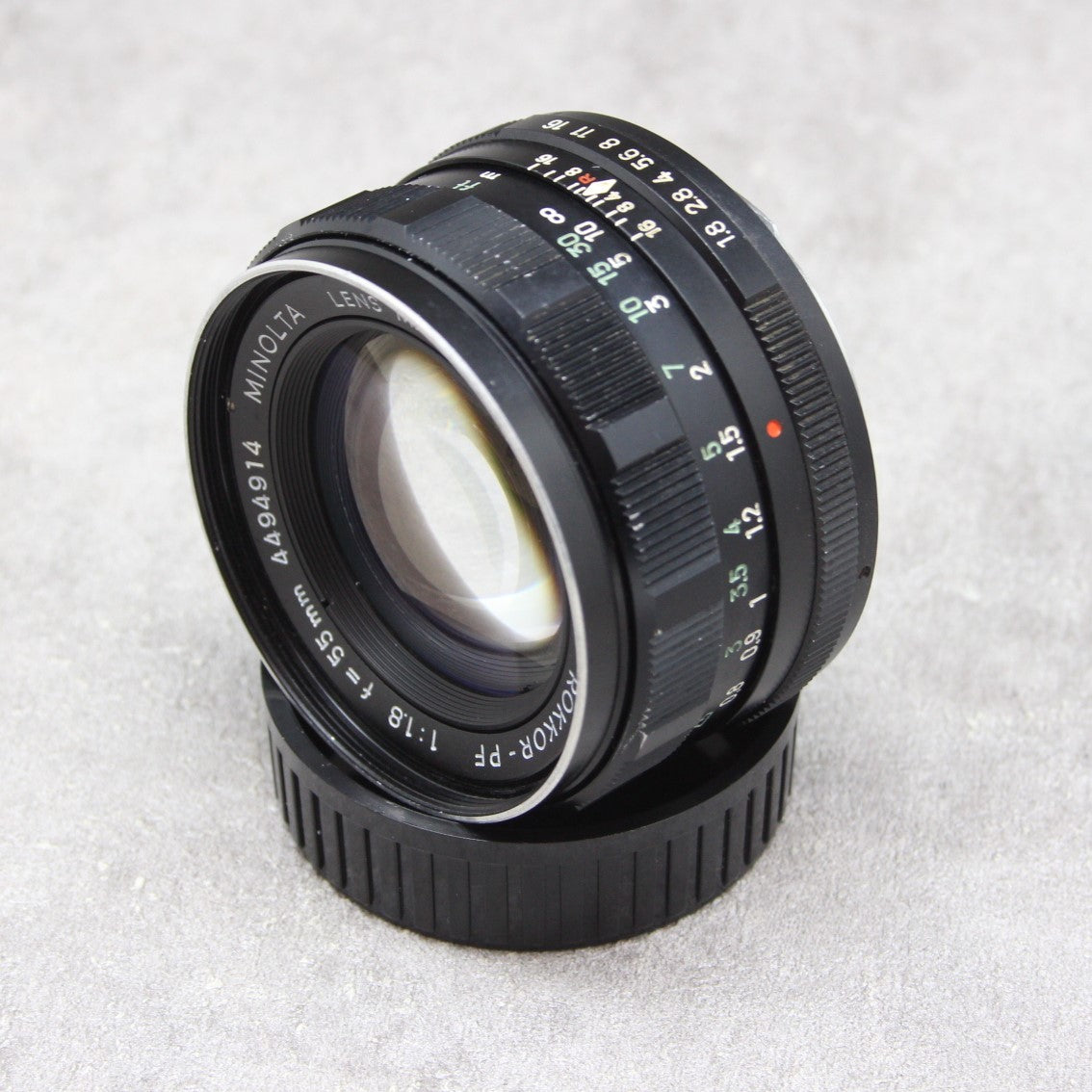 中古品 MINOLTA AUTO ROKKOR-PF 55mm F1.8 後期型【1月22日(日)