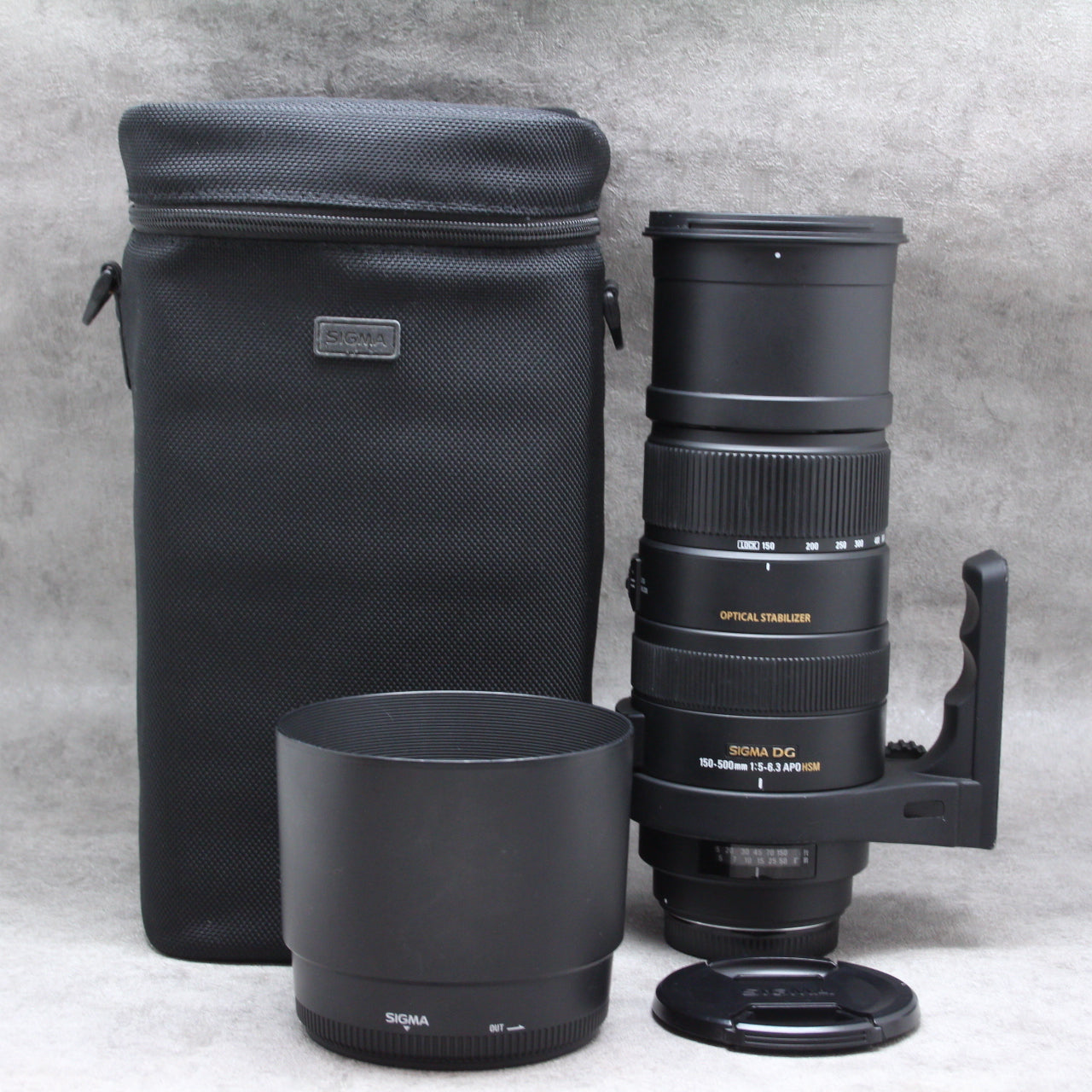 中古品 SIGMA APO 150-500mm F5-6.3 DG OS HSM (ｷﾔﾉﾝ用)【12/31